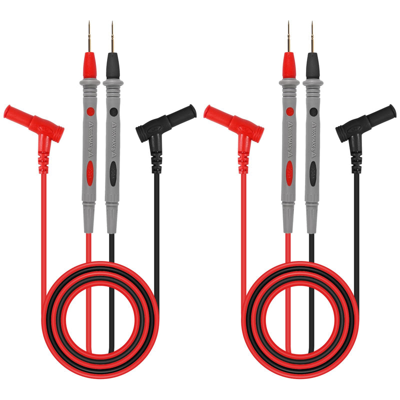 [Australia - AusPower] - UMLIFE 2 Sets Test Leads 1000V 20A Ultra-Sharp Test Probe Lead for Multimeter Meter Test Lead, 40.5 inch / 103 cm, multimeter Test Leads 