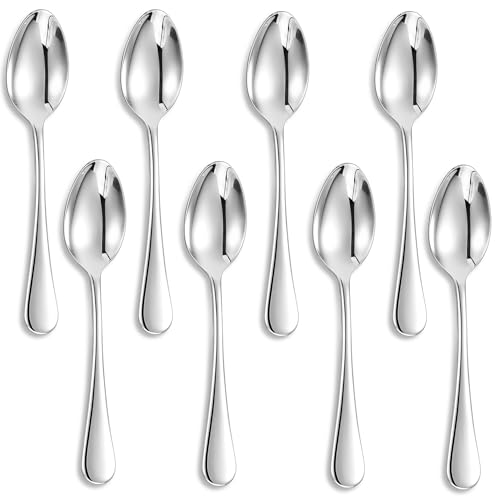 KEAWELL Premium Verona 8-Piece 7.6-Inch Dinner Spoon Set (8, Dinner Spoons)