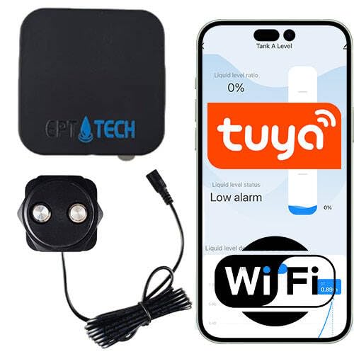 Sone Smart One WLAN Liquid Level Sensor Tuya 10-290 cm IP67 | Ultrasound, water oil tank, app alarm, 2.4 GHz, power supply 230 V