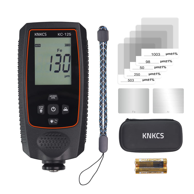 [Australia - AusPower] - Paint Thickness Gauge for Cars - Accurate Mil Thickness Gauge for Iron/Aluminum/zinc Car Body Filler Tester for Used Car Buyers & Auto Body Shops, with Rotating Screen & Continuous Measurement 