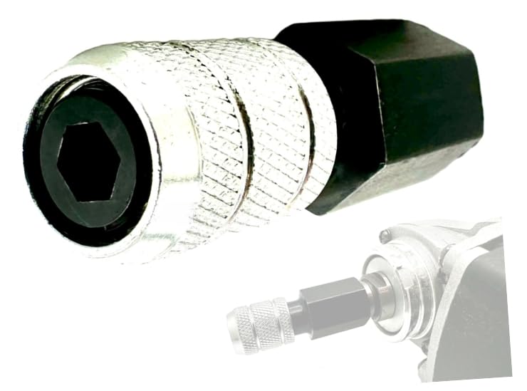 [Australia - AusPower] - 1/4” Hex Shank Converter, Quick Change Bit Holder for 5/8-11 Angle Grinders, Upgrade Accessory, Adapter for Mushroom Log Inoculation Hex Drill Bits, Pack of 1 1/4" Hex Shank Adapter for Angle Grinders 