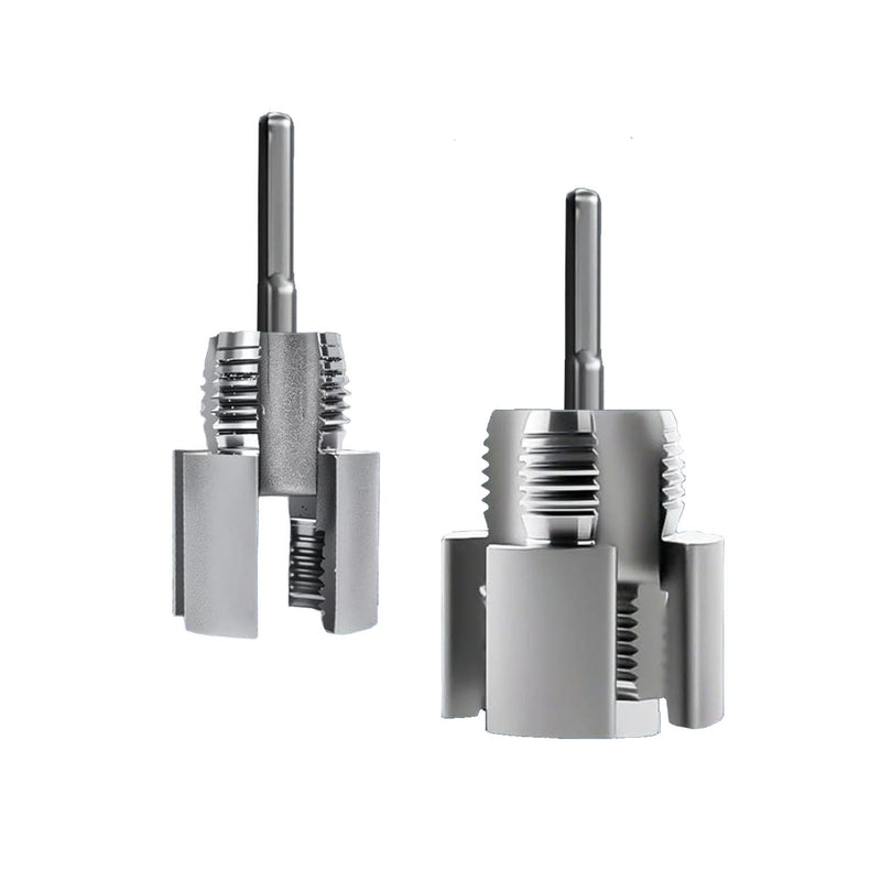 [Australia - AusPower] - 2PCS Integrated Internal & External Pipe Threading Tool, Pipe Thread Cutting Tool for Electric Drill, Pipe Sizes Rethreading Tool (1/2"+3/4") 