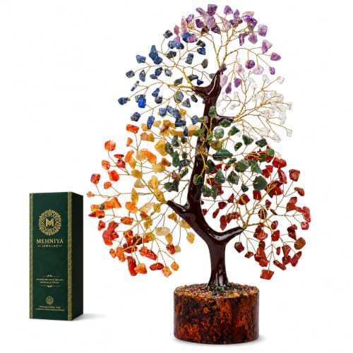 7 Chakra Crystal Tree, Handcrafted Natural Gemstone
