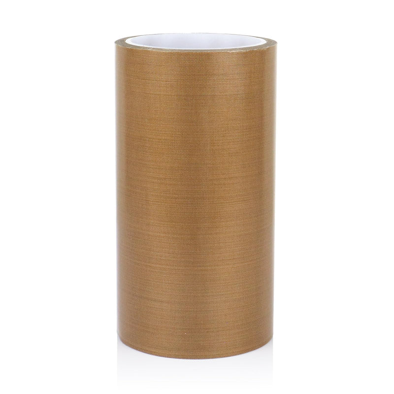 BOMEI PACK PTFE Glass Cloth Tape, 1 Pack 7 "x 33 ft High Temperature PTFE Tape Abrasion Resistant Surface Protection for Vacuum Sealer Machine, Hand Impulse Sealers Insulation Coated 1R Teflon 7inch33ft