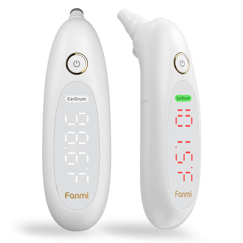 [Australia - AusPower] - Ear Thermometer for Adults and Kids, Real-Time Dynamic Tympanic-Sensing Probe, 1-Button, 1-Second Result, Large LED Display for Easy Use & Reading 