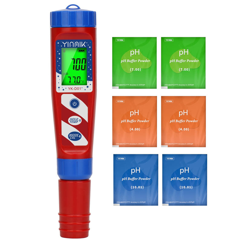 [Australia - AusPower] - Hydrogen Water Tester, pH Tester, Digital pH Meter for Hydrogenated Water,H2 Meter(PPB/PPM), ORP Meter Hydrogen Water Bottle Test, pH ORP Meter for hydroponics/Swimming Pool 