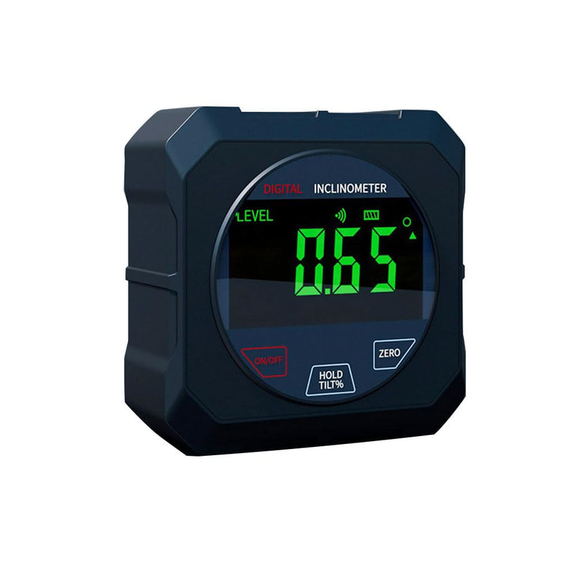 [Australia - AusPower] - RAESHA Digital Angle Finder with Touch Screen – Strong Magnetic Digital Inclinometer with High Accuracy ±0.2°, 4 x 90° Measuring Range, LCD Display, Inclinometer Level Tool with 2 AAA Batteries 