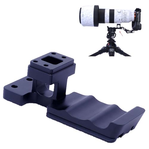 iShoot Lens Collar Base Replacement Foot Tripod Mount Ring Stand Compatible with Sony FE 400-800mm F6.3-8 G Lens, Lens Support Bracket Holder with Arca-Swiss Fit Quick Release Plate for Arca Clamp