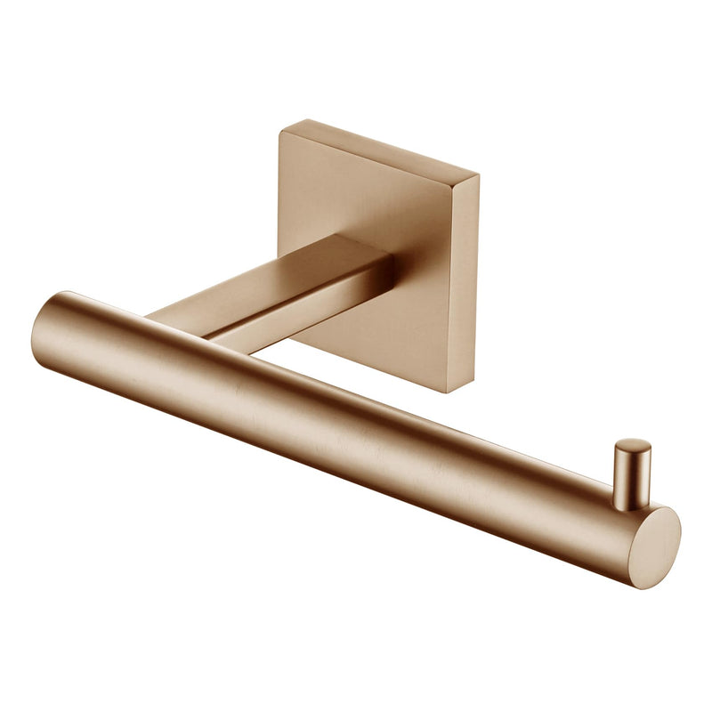 KOKOSIRI Toilet Paper Holder Champagne Bronze Toilet Roll Holder Hold Mega Rolls Kitchen Bathroom Tissue Paper Dispenser Stainless Steel, B2005CPG Horizontal