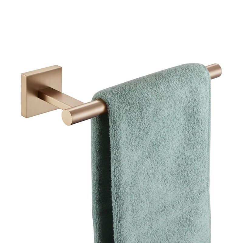KOKOSIRI Bathroom Towel Bar Hand Towel Holders Wall Mount Toilet Kitchen Cabinet Paper Holder Stainless Steel Bath Hardware Champagne Bronze, B3008CPG 1 Pack