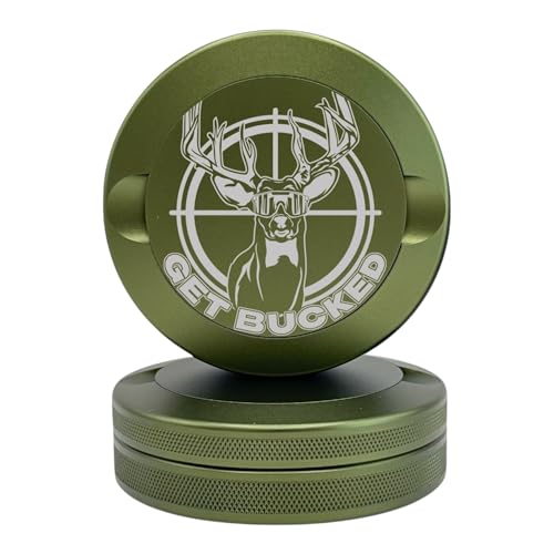 Get Bucked | Metal Container for Zyn, Premium Aluminum Can & Rugged Pouch Holder | Extra Capacity, Knurled Grip & Used Pouch Storage | EDC (Military Green) Military Green
