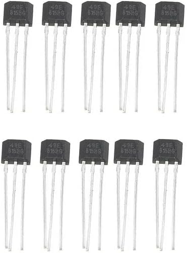 [Australia - AusPower] - 10Pcs Hall Element 49E Oh49E Ss49E Linear Sensor Hall Sensor Industrial Electrical Magnetic Detector 