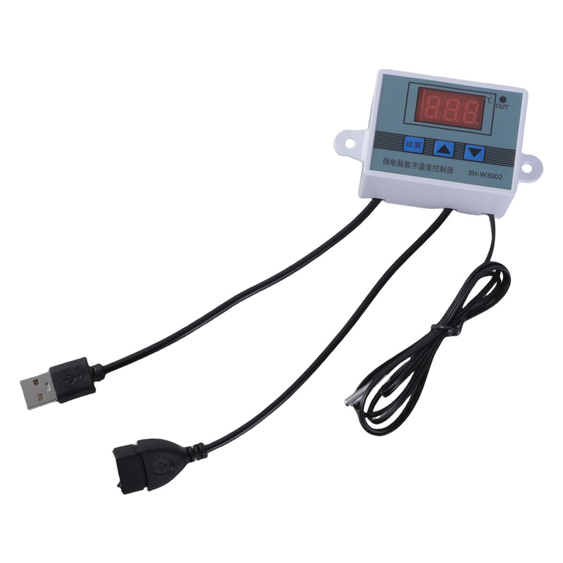 [Australia - AusPower] - USB 5V Three Button Temperature Controller Intelligent Control Power Cable for Cooling Fan and Blowers Up to 50W 