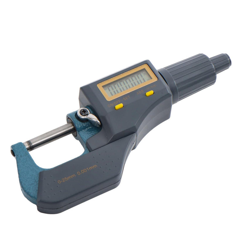 [Australia - AusPower] - findmall Digital Micrometer 0-1/25mm 0.00005 Accuracy Machinist Tool with LCD Display Inch/Metric Thickness Gauge for Metalworking and Engineering 