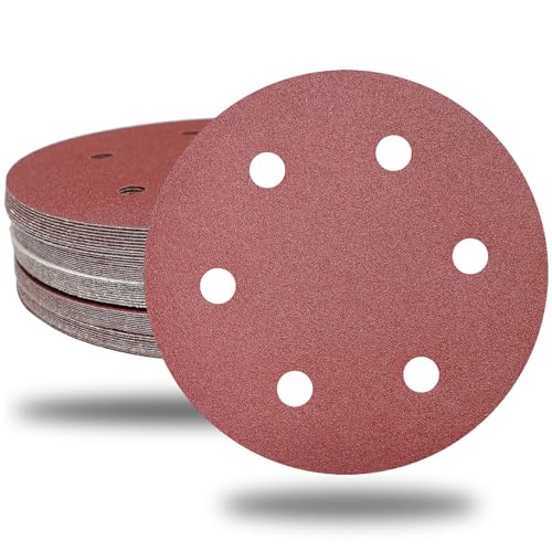 215 mm Sanding Discs Pack of 30 6 Grits P180 | High-quality aluminium oxide, universal for drywall, plasterboard, wood, metal, plastic, spatula and concrete 30pcs-p180