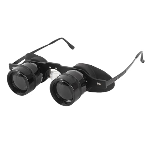 Fockety Binocular Glasses, 10X HD Handsfree Telescope Opera Glasses with Adjustable Focus, Portable Binocular for Fishing, Bird Watching, Sports, Concert, Theater, Opera, TV, Sight