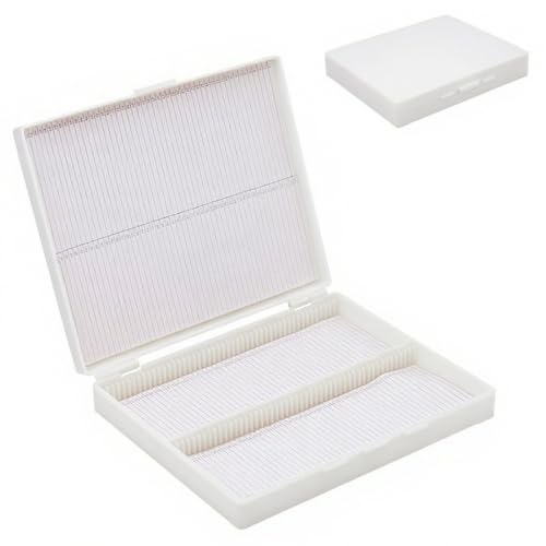 Scientific Preparation Box for 100 Slides, Plastic Box, Slide Box