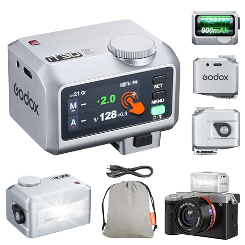 Godox iT30 Pro C Mini TTL Flash Compatible for Canon Cameras Godox iT30ProC Silver IT30 PRO for Canon