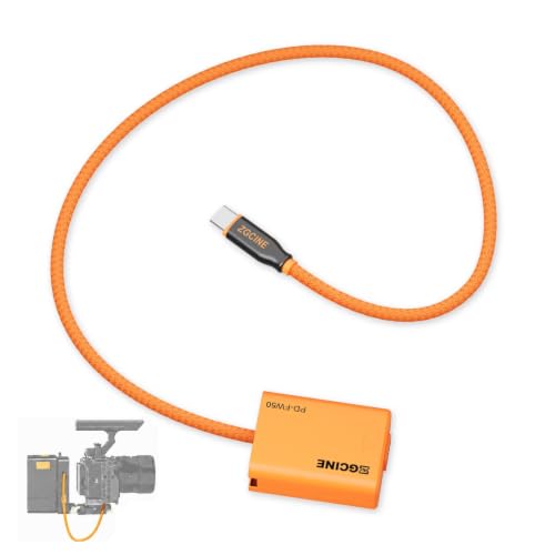 ZGCINE PD-FW50 USB-C PD NP-FW50 Dummy Battery Cable for Sony A7