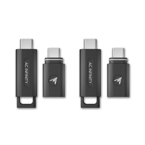 AC Infinity UIS Wireless 1:1 Transmitter and Receiver 2 Pack | Replaces wired connection cables, 26 feet maximum range, 2.4 GHz remote connection to UIS devices and controllers