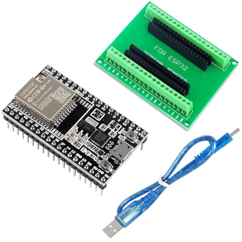 ESP32 Antenna ESP32-DevKitC Core Board for ESP32 Development Board ESP32-WROOM-32U for Arduino with a Breakout Board, Data Cable