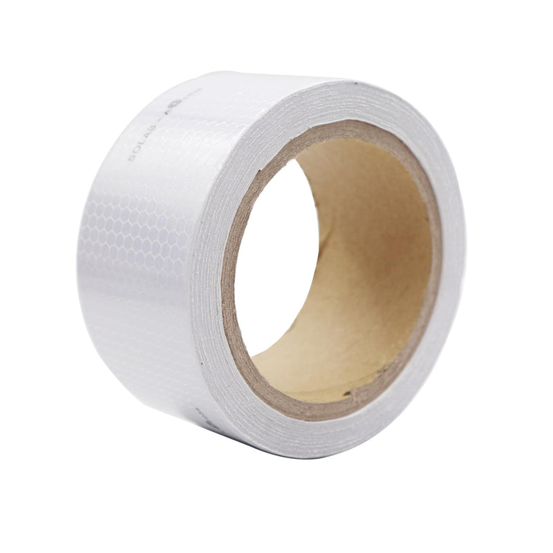 Solas Reflective Marine Tape Silver Waterproof Glass Bead Safety Warning Tape High Adhesive(2IN X 32FT) 5CM X 10M Universal Application for Cars, Trailers, Boats, Motorcycles