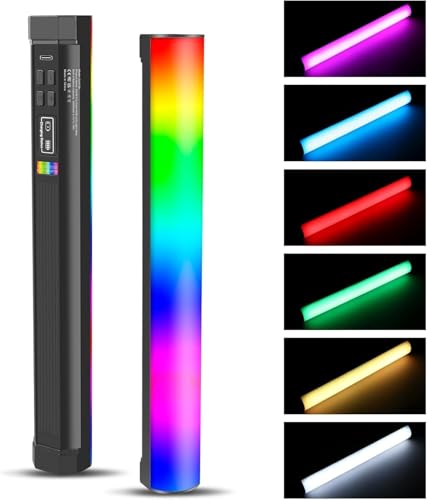 OBEST Upgrade Light Box & Soft Box, 16" x 16" Photo Box with Lights Portable Folding Photo Studio Light Box Photography with PVC Backdrops for Product Photography (30cm RGB Full Color Strip Light) 30cm RGB full color strip light