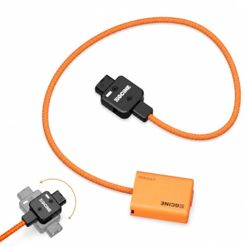 ZGCINE DT-FW50 D-Tap NP-FW50 Dummy Battery Cable for Sony A7/ZV-E10