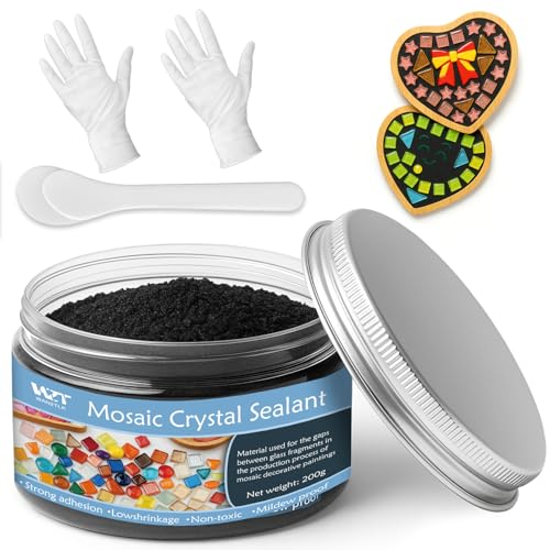 DINGSEN 200g black quick-dry crystal tile grout for mosaic crafts