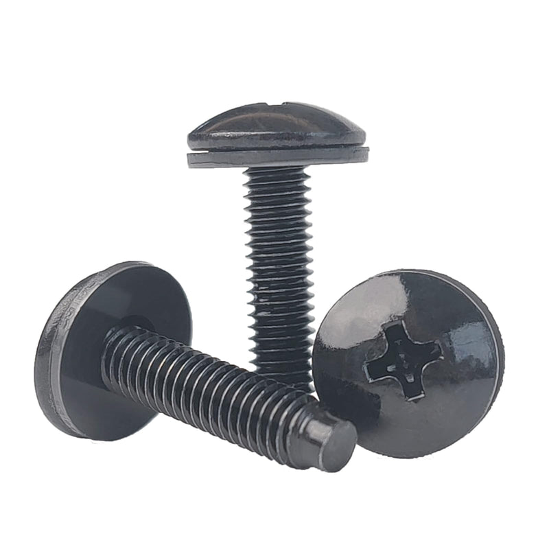 [Australia - AusPower] - 100 Pack Rack Screws and Nylon Washers. #10-32 UNF for Server Cabinet, Server Shelves, Routers,Audio Server Console 