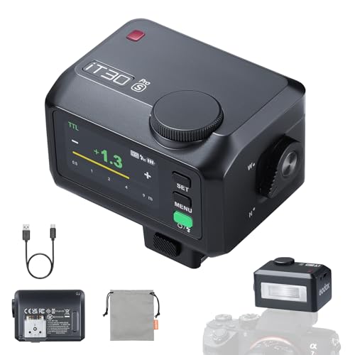Godox iT30 Pro S Flash for Sony, iT30Pro S Touchscreen Pocket Speedlite