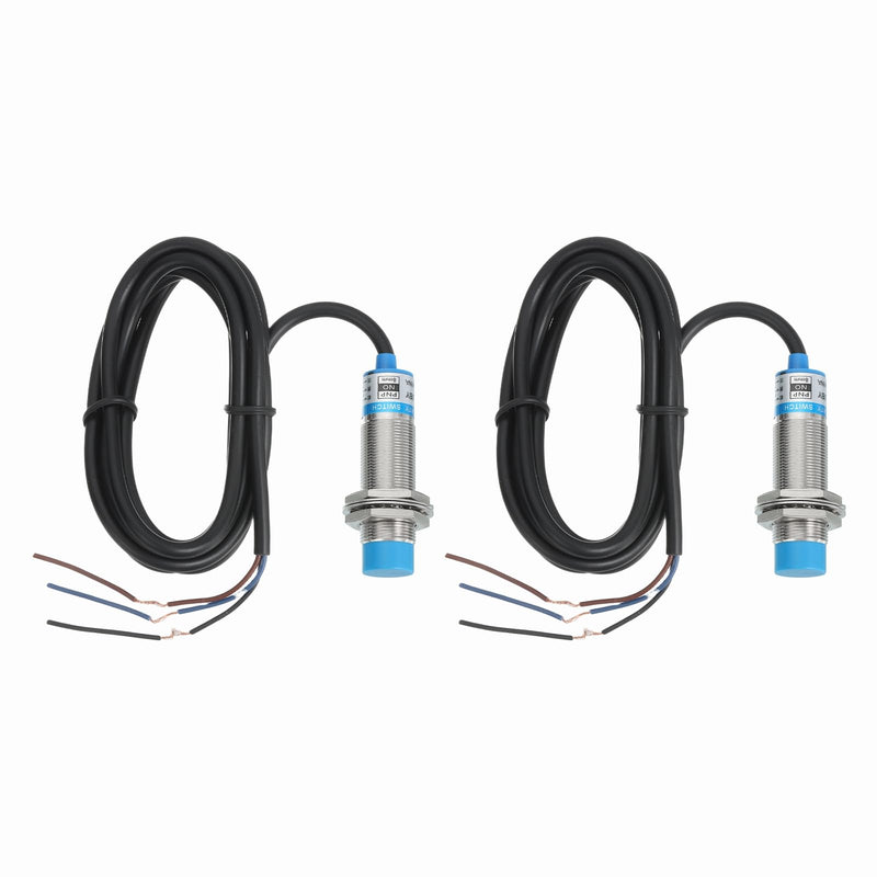 [Australia - AusPower] - MECCANIXITY 2Pcs Inductive Proximity Sensor,PNP NO M18 DC 6-36V 300mA Proximity Switch Detector Approach Sensor 8mm 3 Wire for Industrial Automation LJ18A3-8-Z/BY 2 