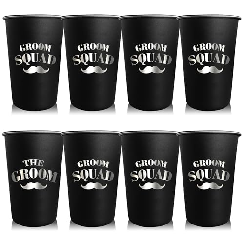 GROOM SQUAD Groomsmen Gifts 16 Oz Groomsmen Cups Bachelor Party Favors