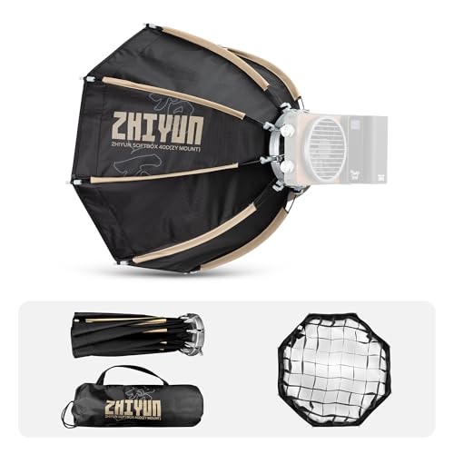ZHIYUN 14.17inch 40D MINI Octagonal Softbox ZY Mount X100 Serise CX100 G60 14.17inch Octagonal Softbox