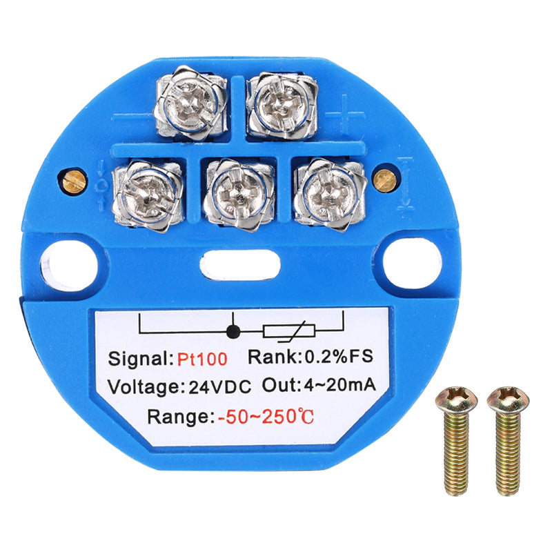 [Australia - AusPower] - MECCANIXITY -50-250C RTD PT100 Temperature Sensor Transmitter Module 4-20MA DC24V Temperature Amplifier for Thermocouple, PLC Modules -50 to 250C 