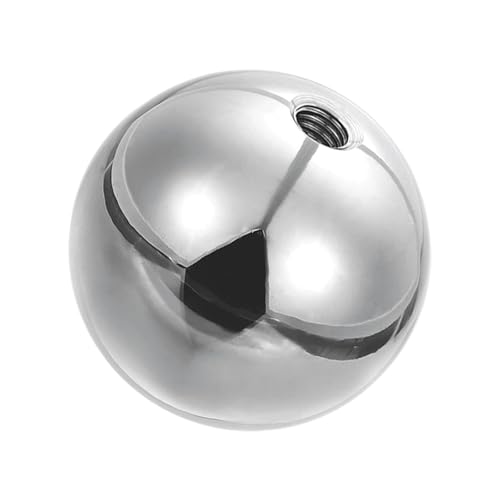PATIKIL M6 x 38mm 304 stainless steel ball nut knob, round solid silver finish