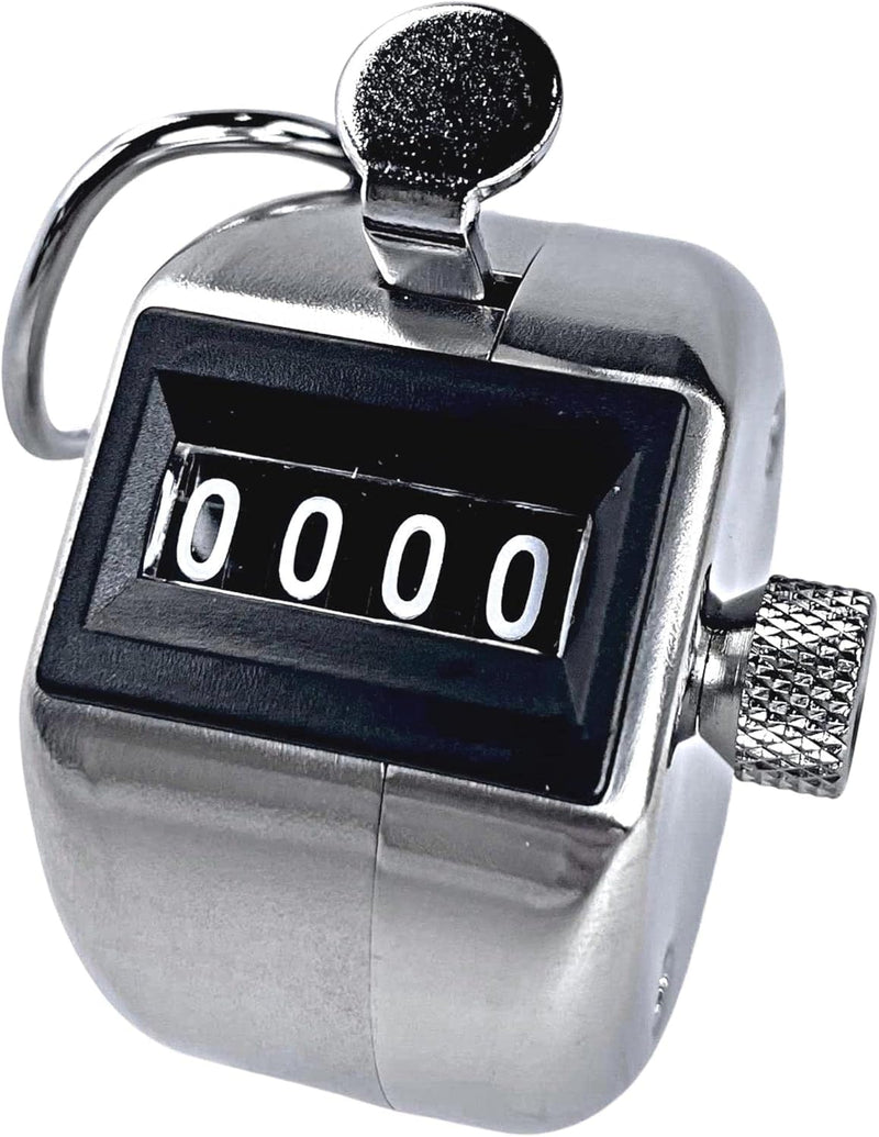 [Australia - AusPower] - Templeton Pro TMP-4H Hand-Held Tally Counter 4-Digit | Professional Japanese-Made Clicker Counter, Counts 0-9999 | Industrial Grade People Counter, Lap Counter, Pitch Counter | Rated 5 Million+ Clicks 