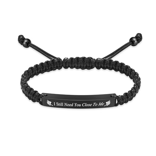 Oinsi Urn Bracelet for Ashes for Women Men Adjustable Cremation Jewelry Memorial Ashes Keepsake Bangle Rope Braided Bracelet Ash Bracelet -5