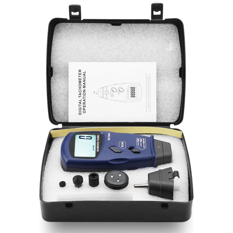 [Australia - AusPower] - Digital Tachometer, SM6236E Rotation Meter 5 Digits 18 Mm LCD Handheld Tachometer Professional Motor Rotation Speed Tester Meter 