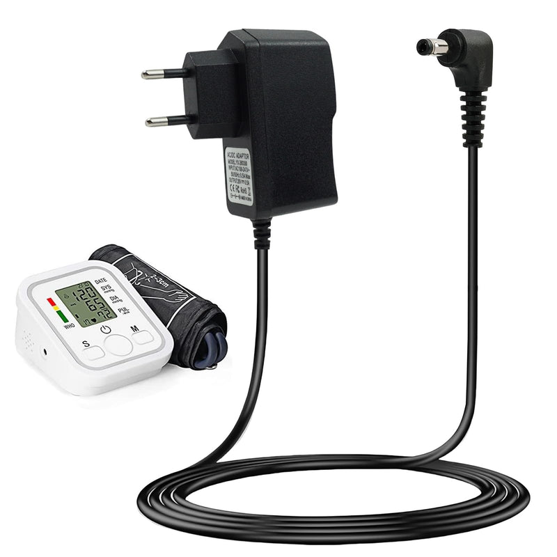 Power Supply 6V Charger Blood Pressure Monitor Compatible with Omron, X2/X2 Basic X3/6 Comfort,