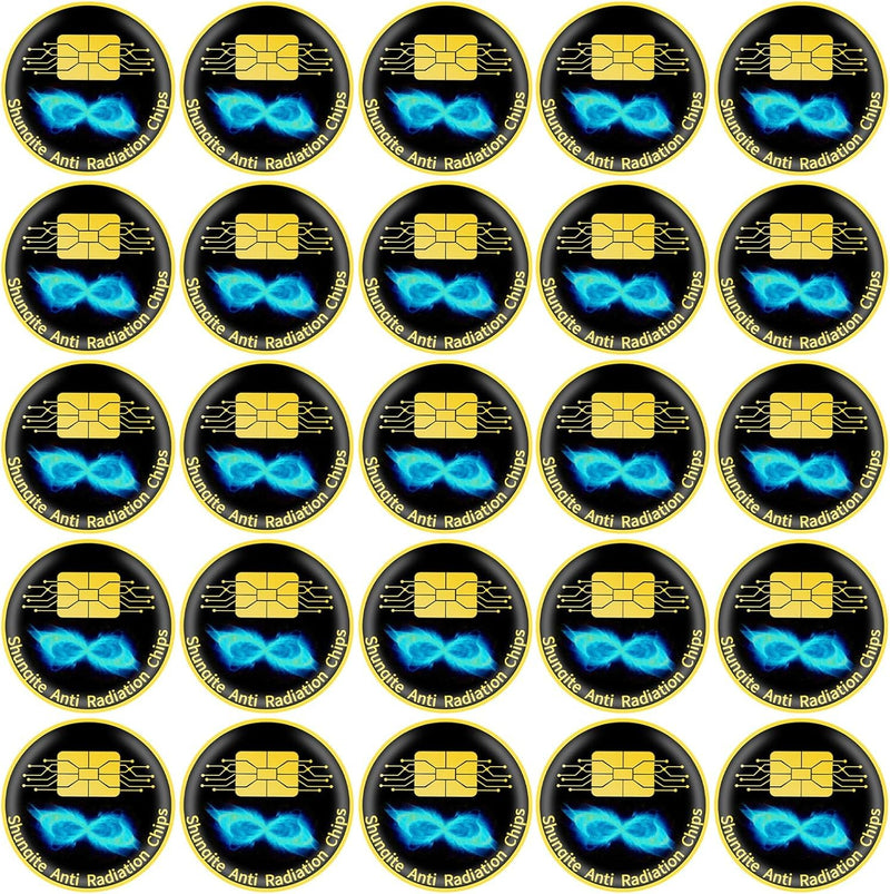 25 Pieces Cell Phone Blocker Protection Neutralizers Stickers for Smart Phones Tablets Laptops Computer WiFi Priner TV Electronic Devices Black 25