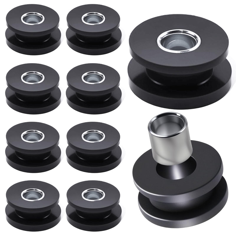 [Australia - AusPower] - Rubber Grommet Kit M8 with Steel Sleeve Reinforced, 10PCS Rubber Bushings for Motorcycle Fairing Windshield Mount, Automotive Panel Mount, Boat Windshield, Equipment Mount Vibration Isolation 