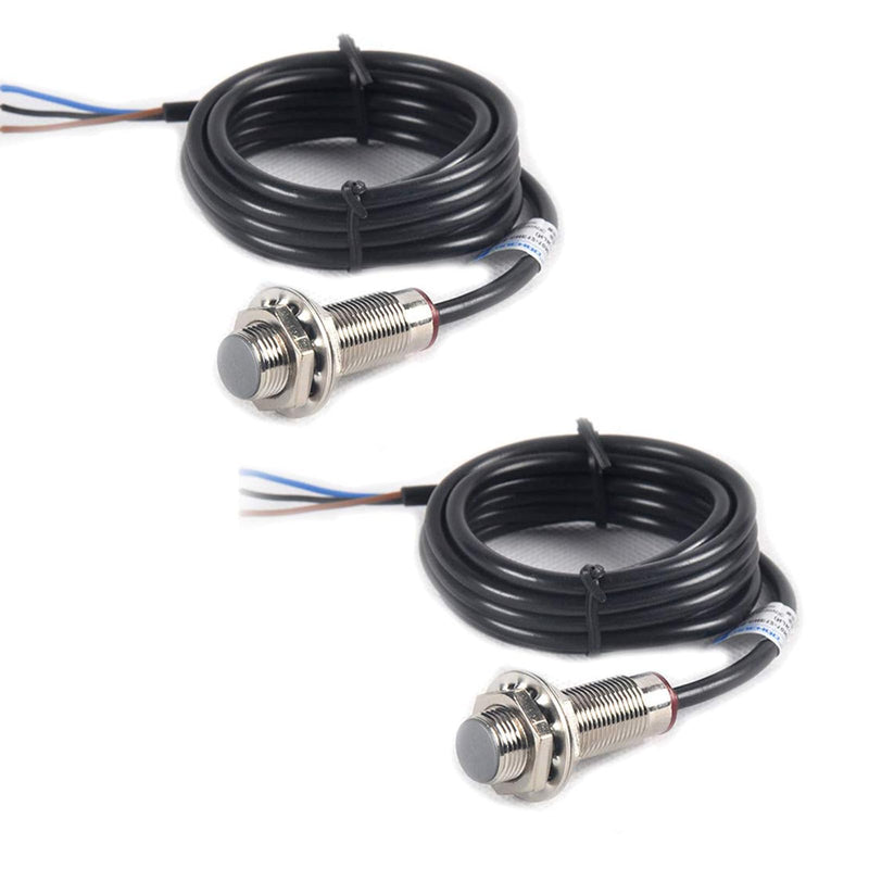 [Australia - AusPower] - 2pcs NJK-5002C Hall Effect Proximity Switch: NPN 3-Wire Normally Open 5-30VDC Sensor 