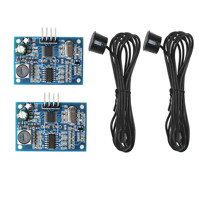 [Australia - AusPower] - 2pcs JSN-SR04T Waterproof Ultrasonic Sensor: 25cm-4M Distance Measuring Module for Arduino 