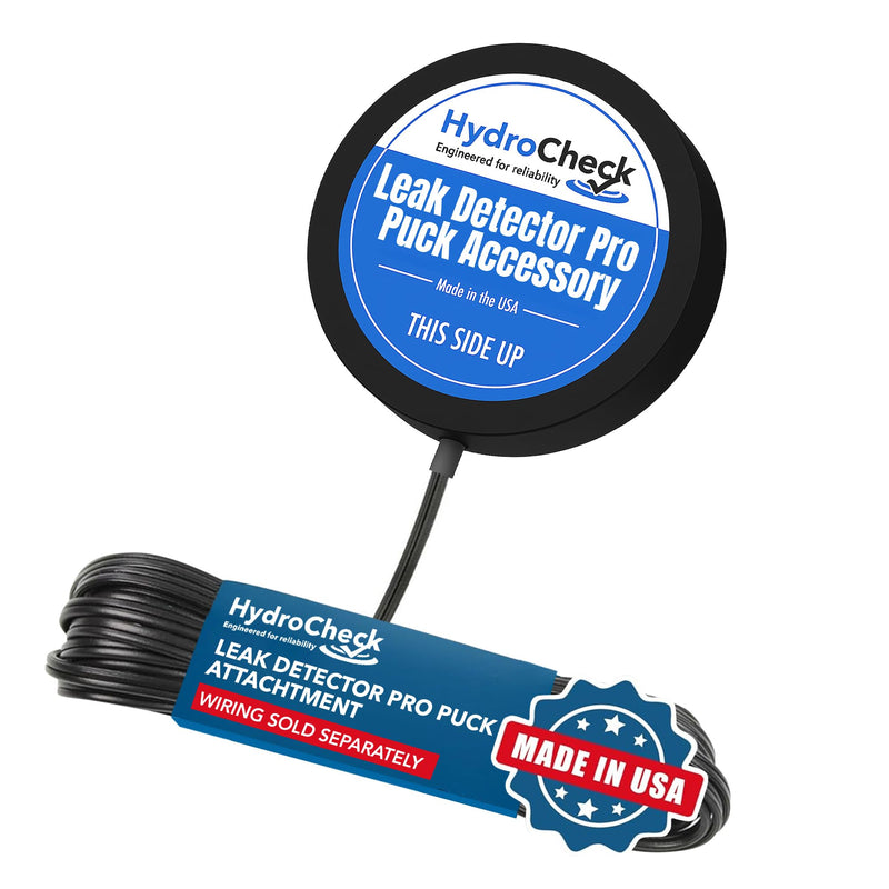 [Australia - AusPower] - Water Leak Detector Replacement Puck - Commercial Moisture Sensor Alarm System - High Amp Load Moisture Detectors for Home & Offices - Smart Water Leak Detection (Wiring Sold Separately) Puck Attachment 