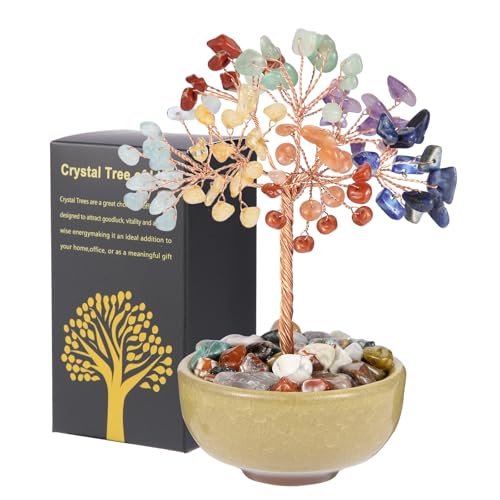 7 Chakra Tree of Life,Healing Crystal Spiritual Home Decor Gift Seven Chakras Tree-1