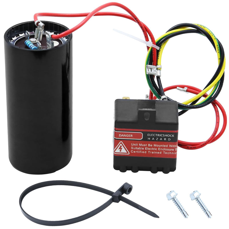 [Australia - AusPower] - Seentech CSR-U2 Hard Start Capacitor Kit for HVAC Systems, Compatible with 3.5–5 Ton AC Compressors, 189–227 µF, 208–240VAC, 50/60Hz 