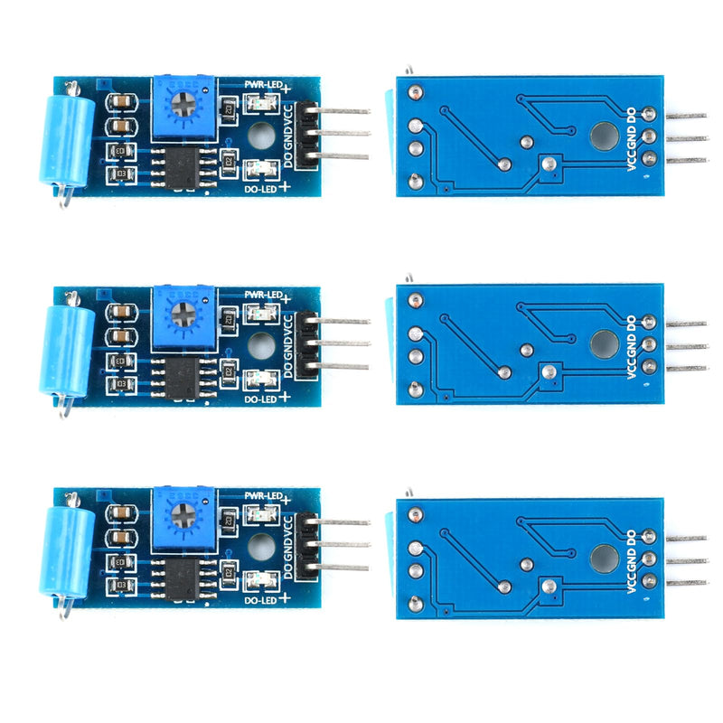 [Australia - AusPower] - 6Pcs Normally Closed Vibration Sensor Module SW-420 for DIY Alarm Systems, Smart Vehicles Robots 