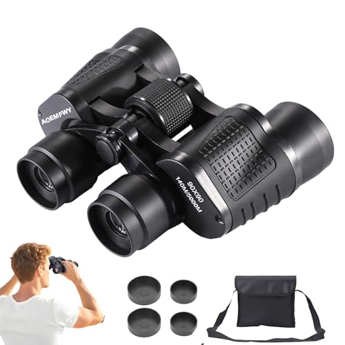 Binoculars for Adults High Powered HD Binocular Professional Hunting Waterproof with Low Light Night Vision Mini Binoculares for Bird Watching Hunting Concert Theater Camping (90 * 90) 90*90