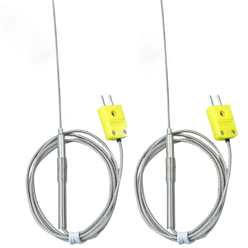 [Australia - AusPower] - 2 Pieces TL1915SL Type K Thermocouple, Probe Length 0.06in/ 6in thermocouple Probe 
